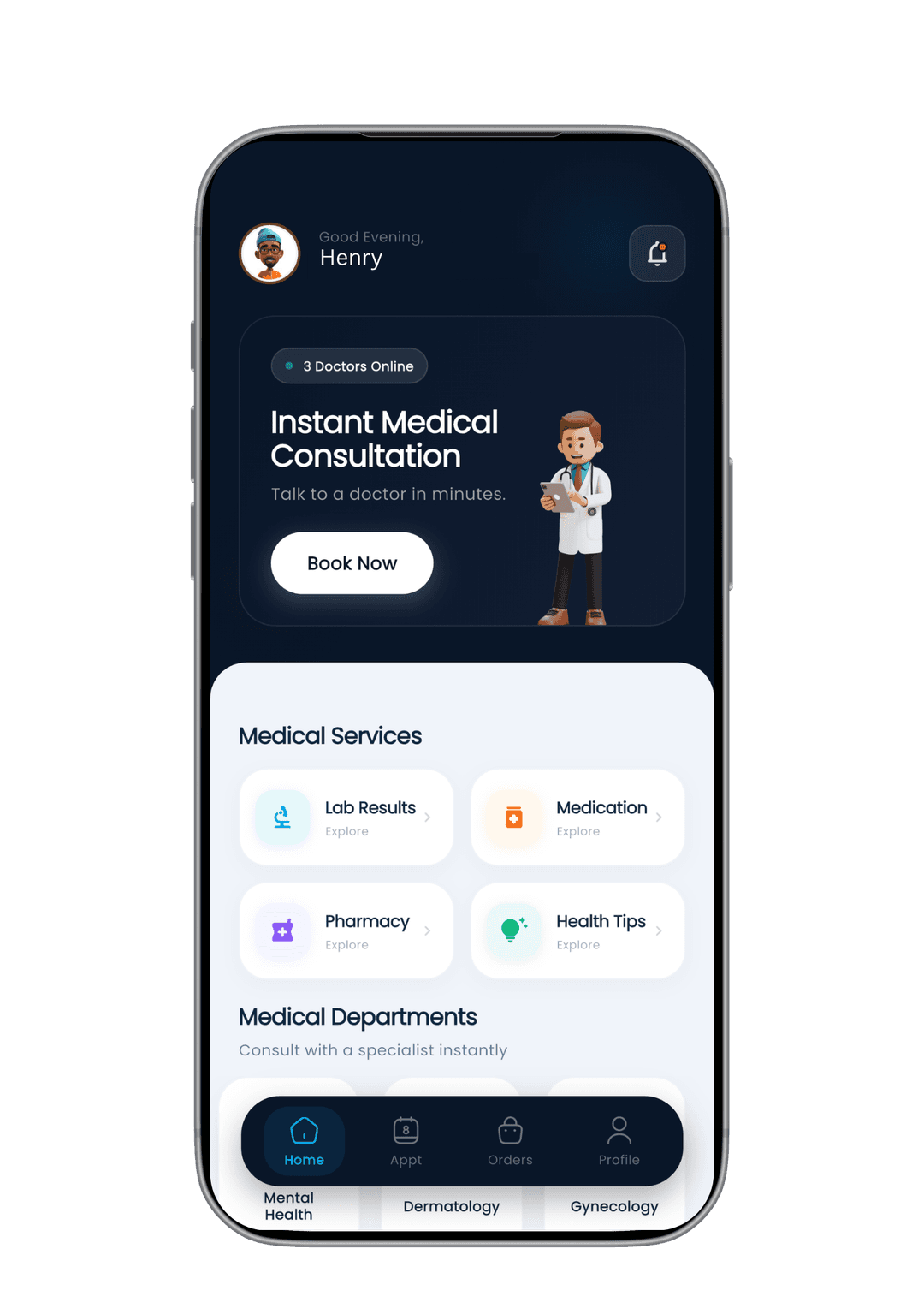 Instant Doctor App Screenshot